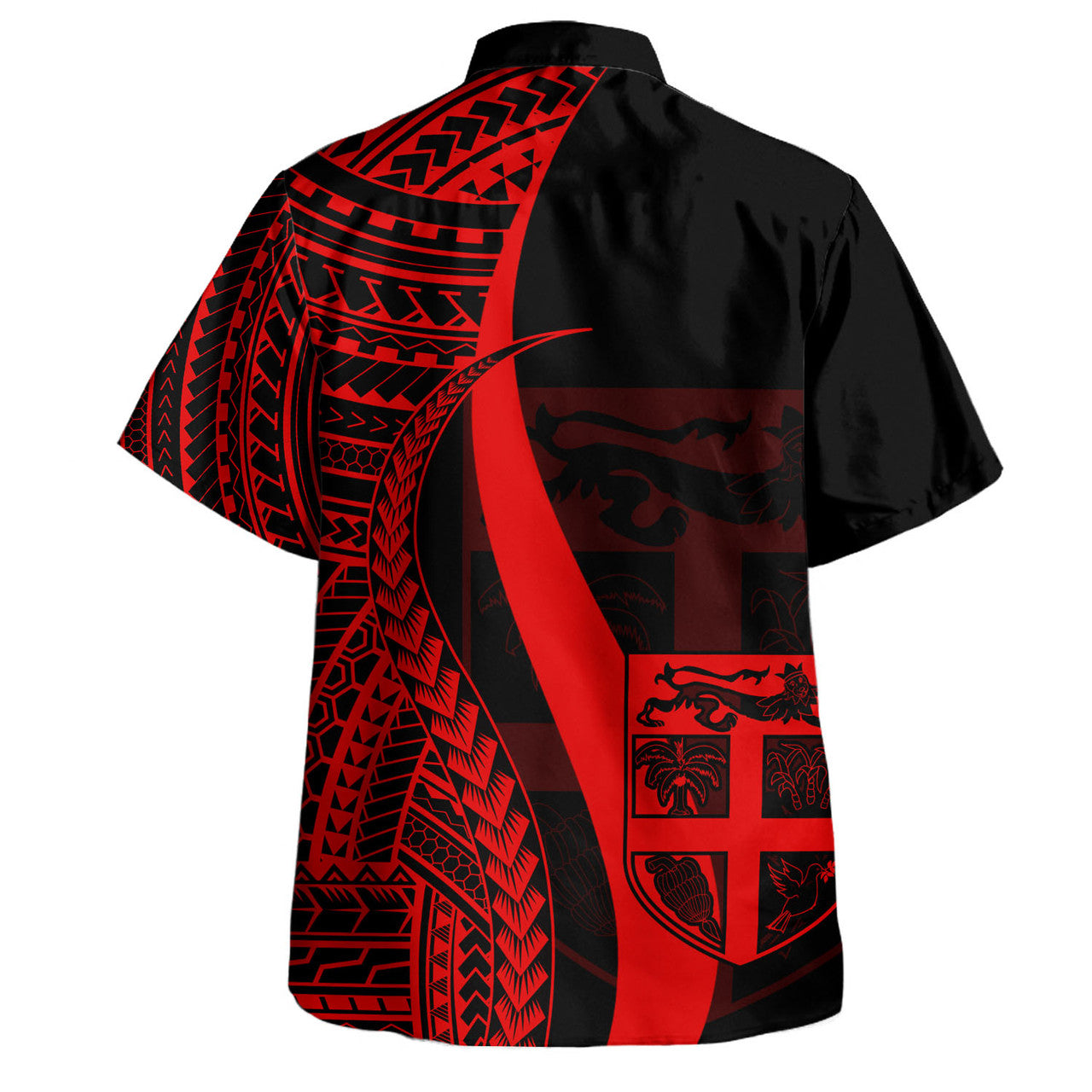 Personalised - Fiji Polynesian Tentacle Tribal Pattern Color ver2 Hawaiian Shirt Unisex