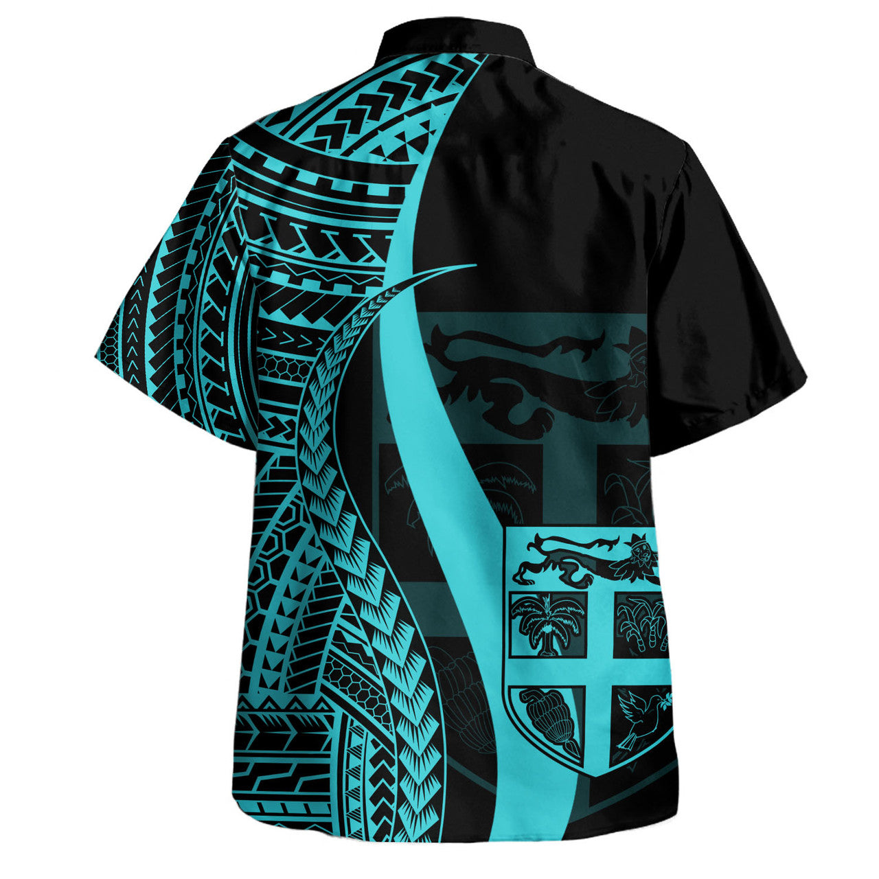 Personalised - Fiji Polynesian Tentacle Tribal Pattern Color Hawaiian Shirt Unisex