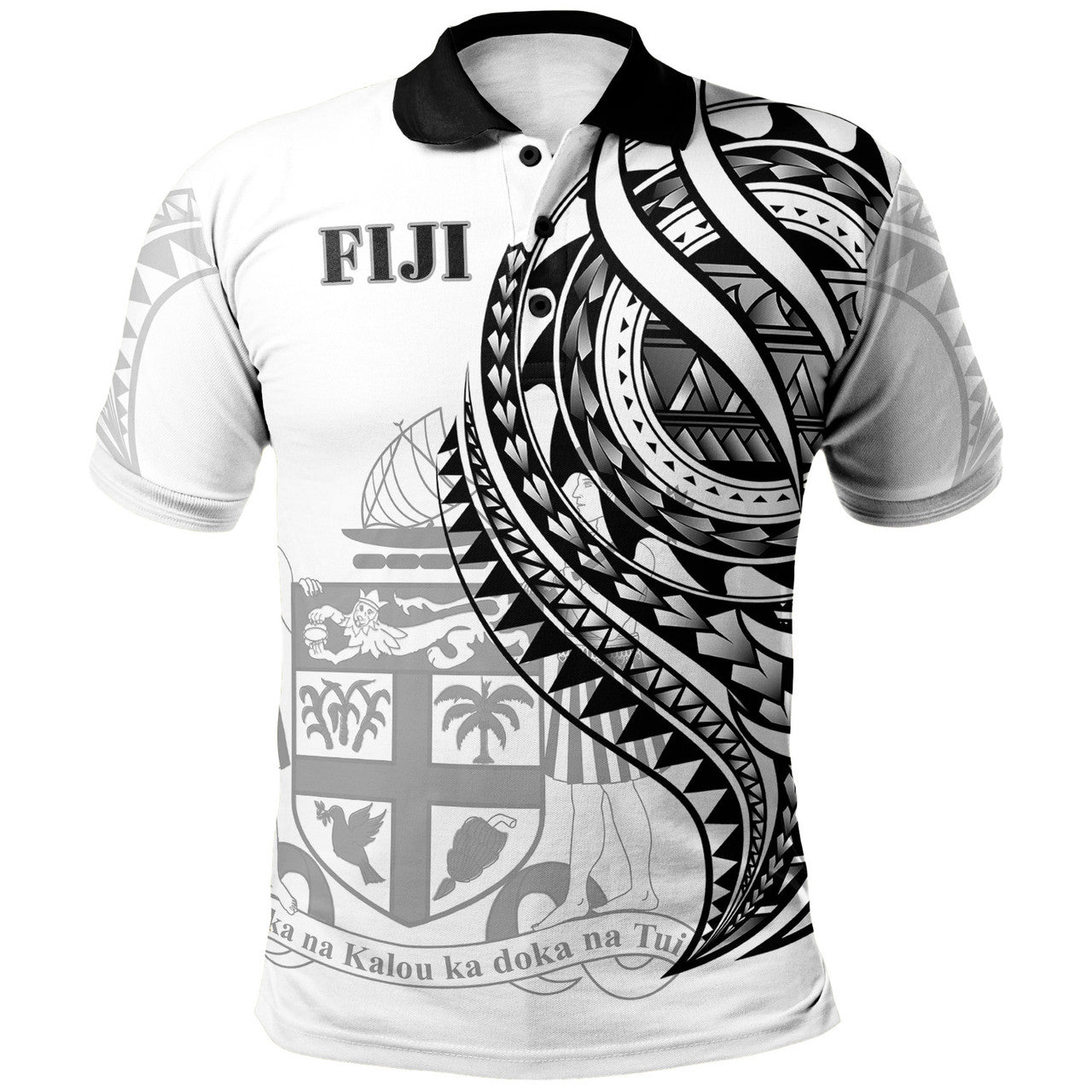 Fiji Polynesian Patterns Best Fiji Ever Polo Shirt Unisex
