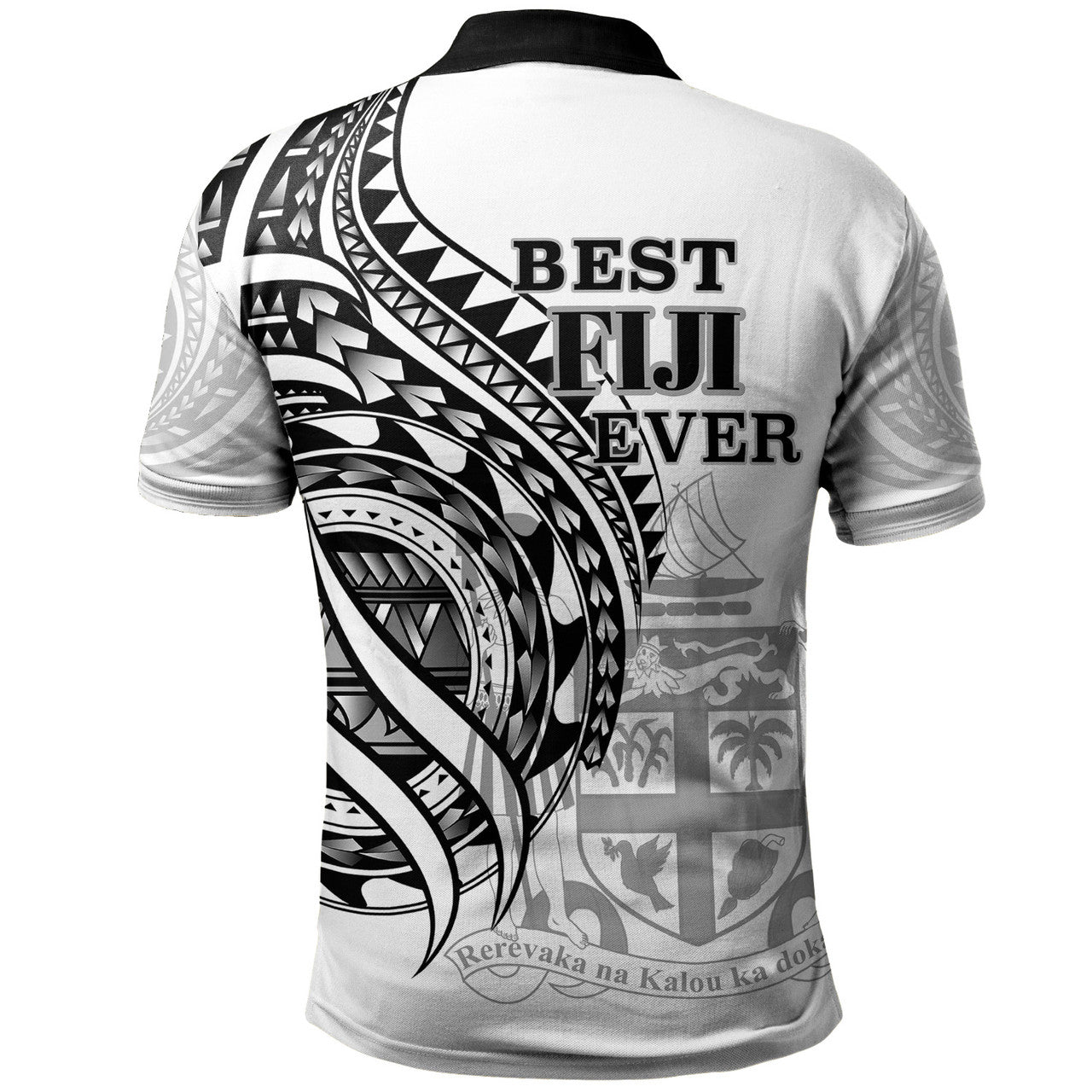 Fiji Polynesian Patterns Best Fiji Ever Polo Shirt Unisex