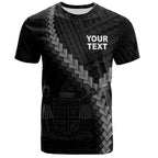 Personalised - Fiji Coat Of Arm Polynesian Tattoo Style T-shirt Unisex