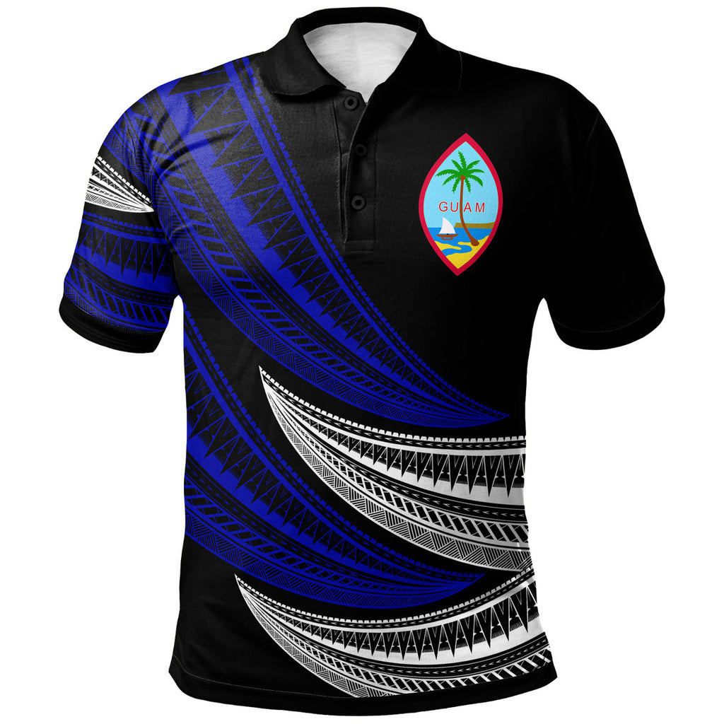 Personalised - Guam Wave Pattern Alternating Polo Shirt Unisex Ver.1