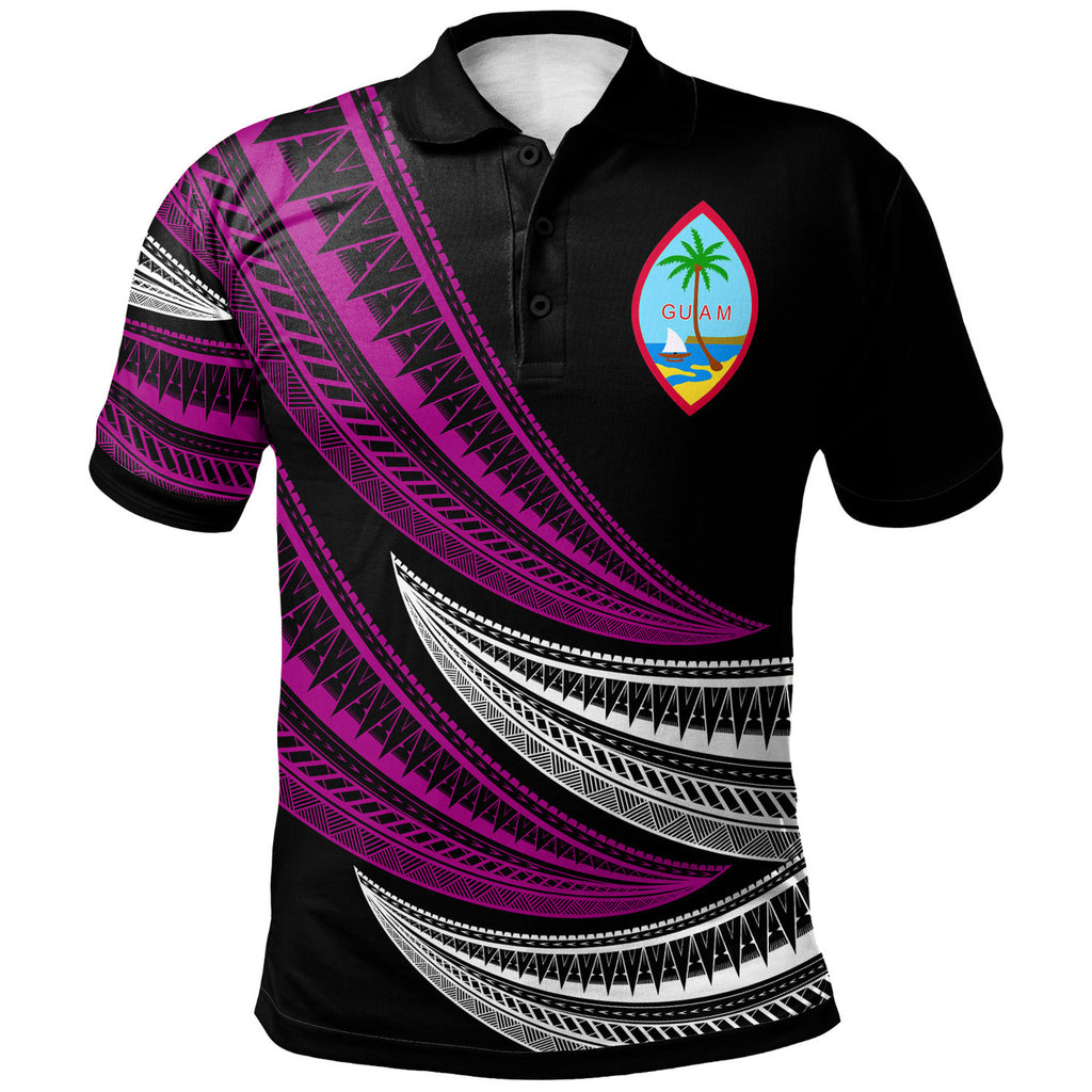Personalised - Guam Wave Pattern Alternating Polo Shirt Unisex Ver.1