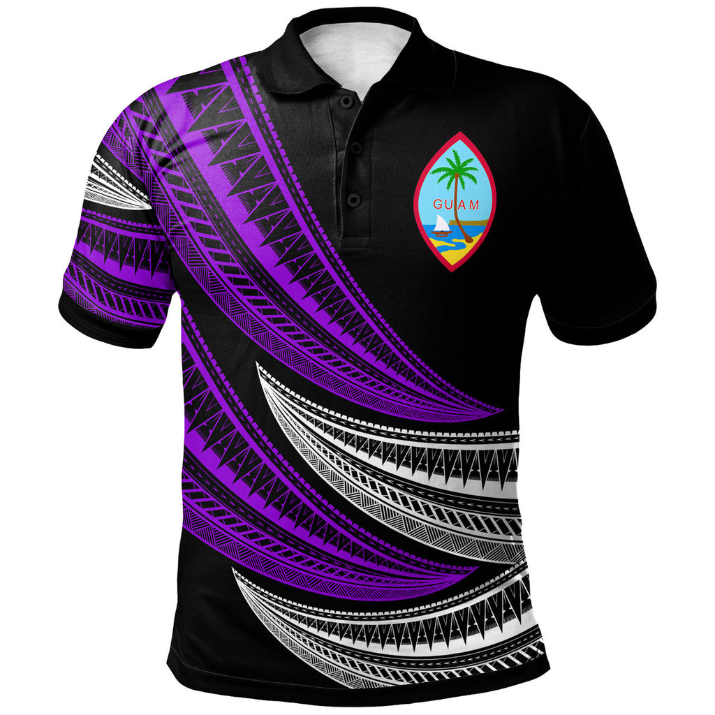 Guam Wave Pattern Alternating Polo Shirt Unisex Ver.2