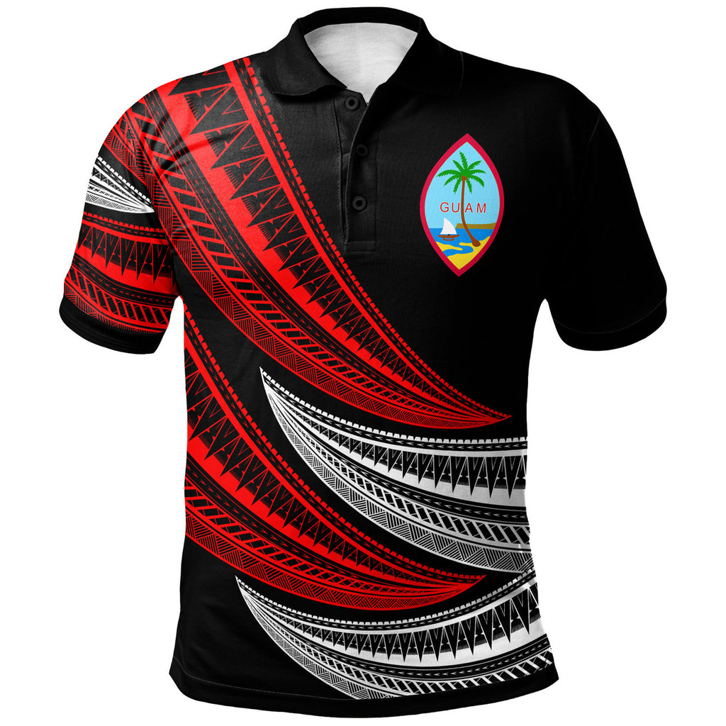 Guam Wave Pattern Alternating Polo Shirt Unisex Ver.2