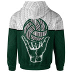 Hawaii Volleyball Polynesian Pattern Hoodie For Men/Women