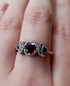 Celestial Moon Cocktail Ring