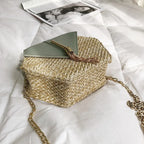 Boho Tassel Straw Crossbody Bag