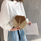 Boho Tassel Straw Crossbody Bag
