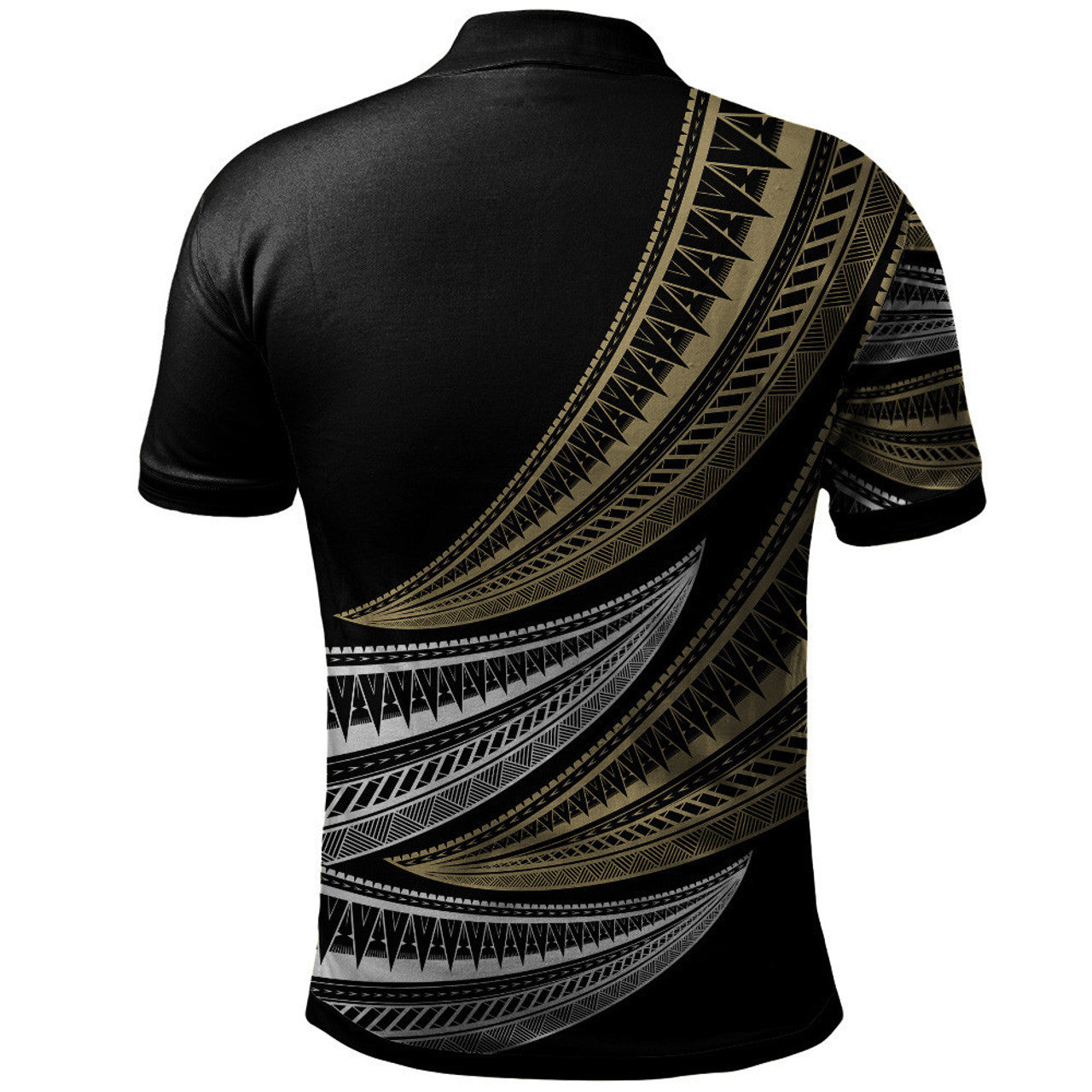 Fiji Wave Pattern Alternating Polo Shirt Unisex Ver.1
