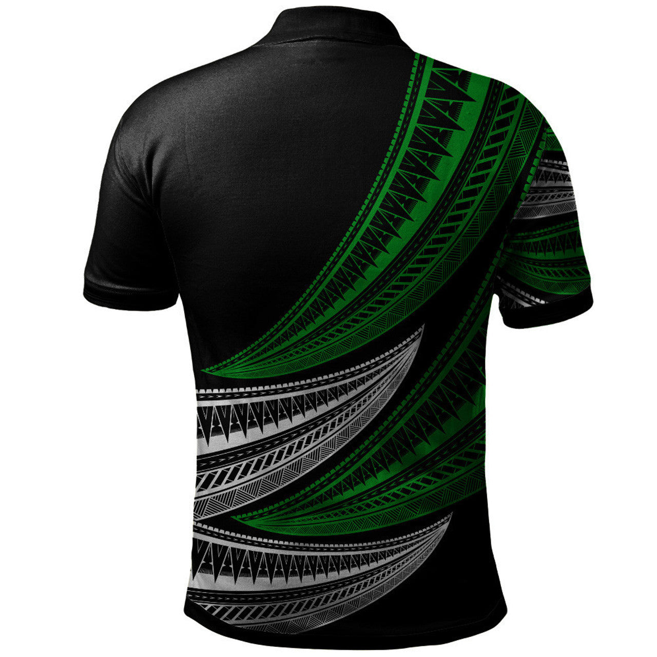 Fiji Wave Pattern Alternating Polo Shirt Unisex Ver.1