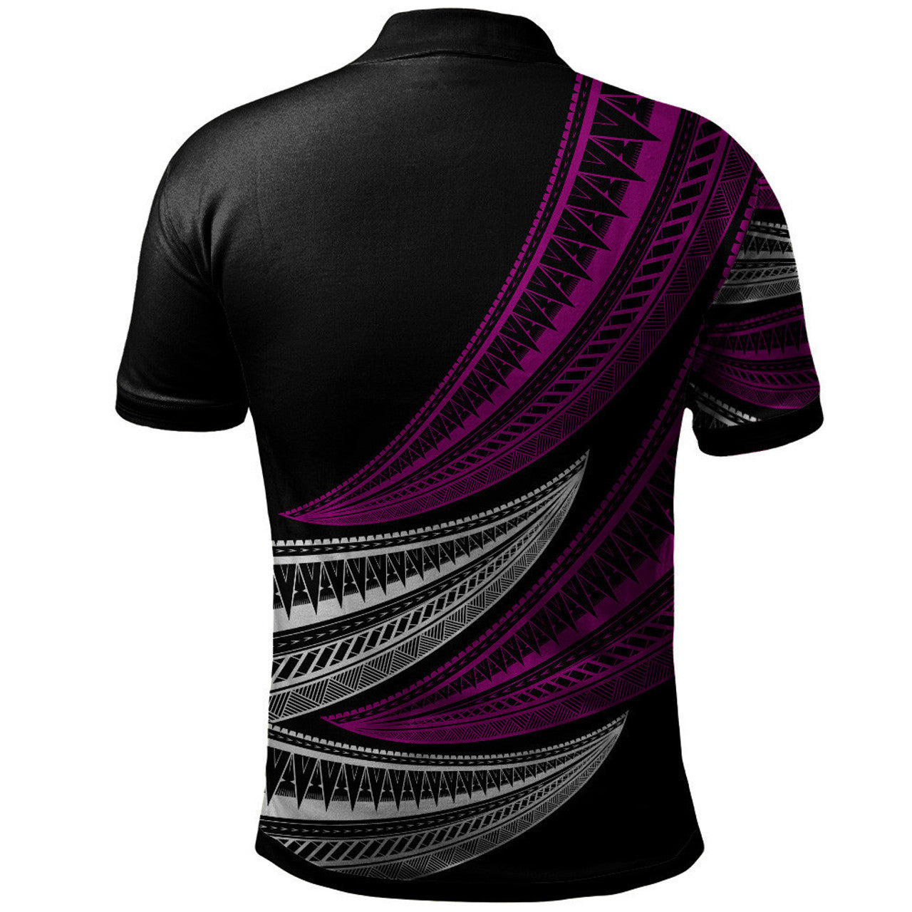 Fiji Wave Pattern Alternating Polo Shirt Unisex Ver.1