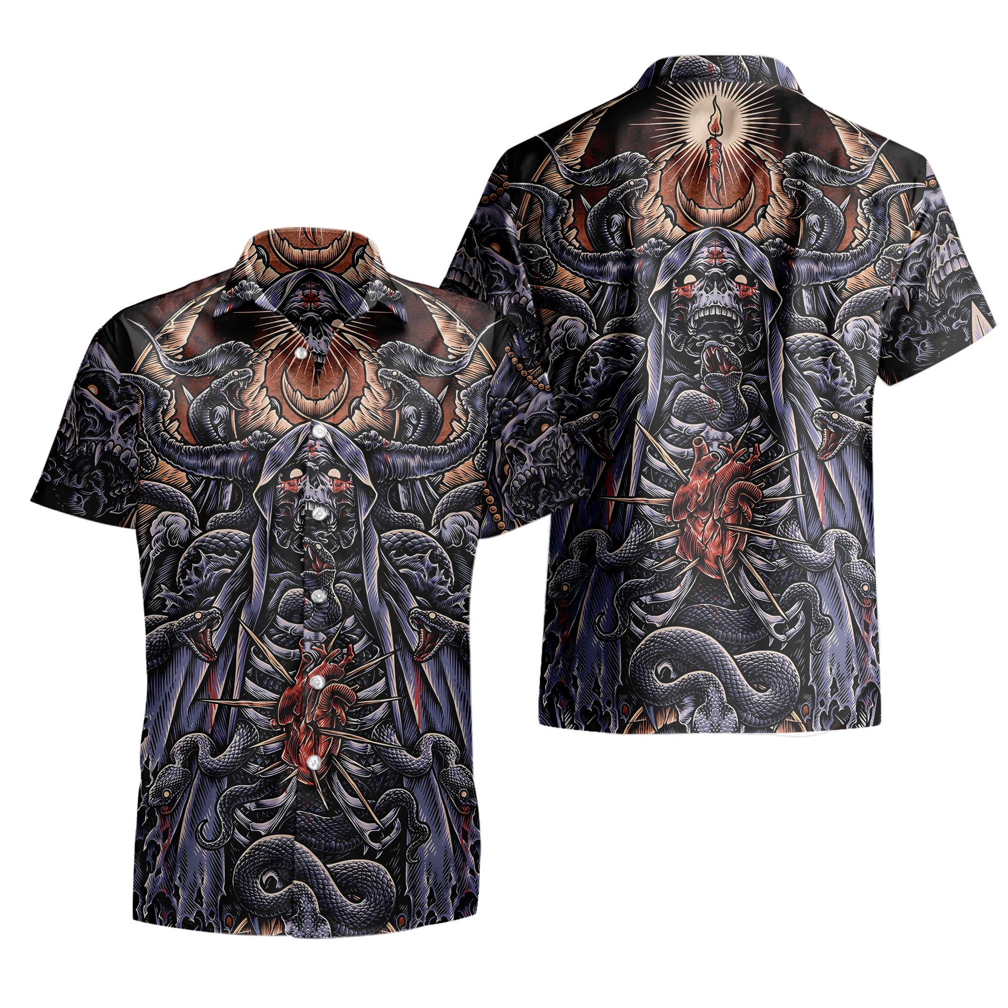 Serpent's Covenant Design Halloween Vibes Hawaiian Shirt - TH02