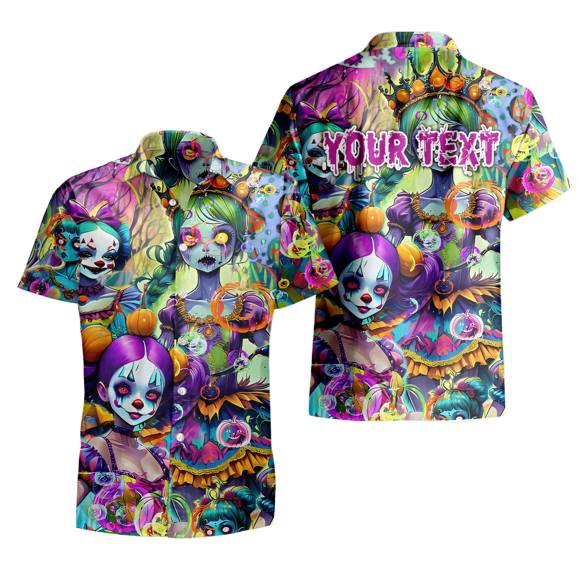 Personalised Doll Soul Design Halloween Vibes Hawaiian Shirt - TH02