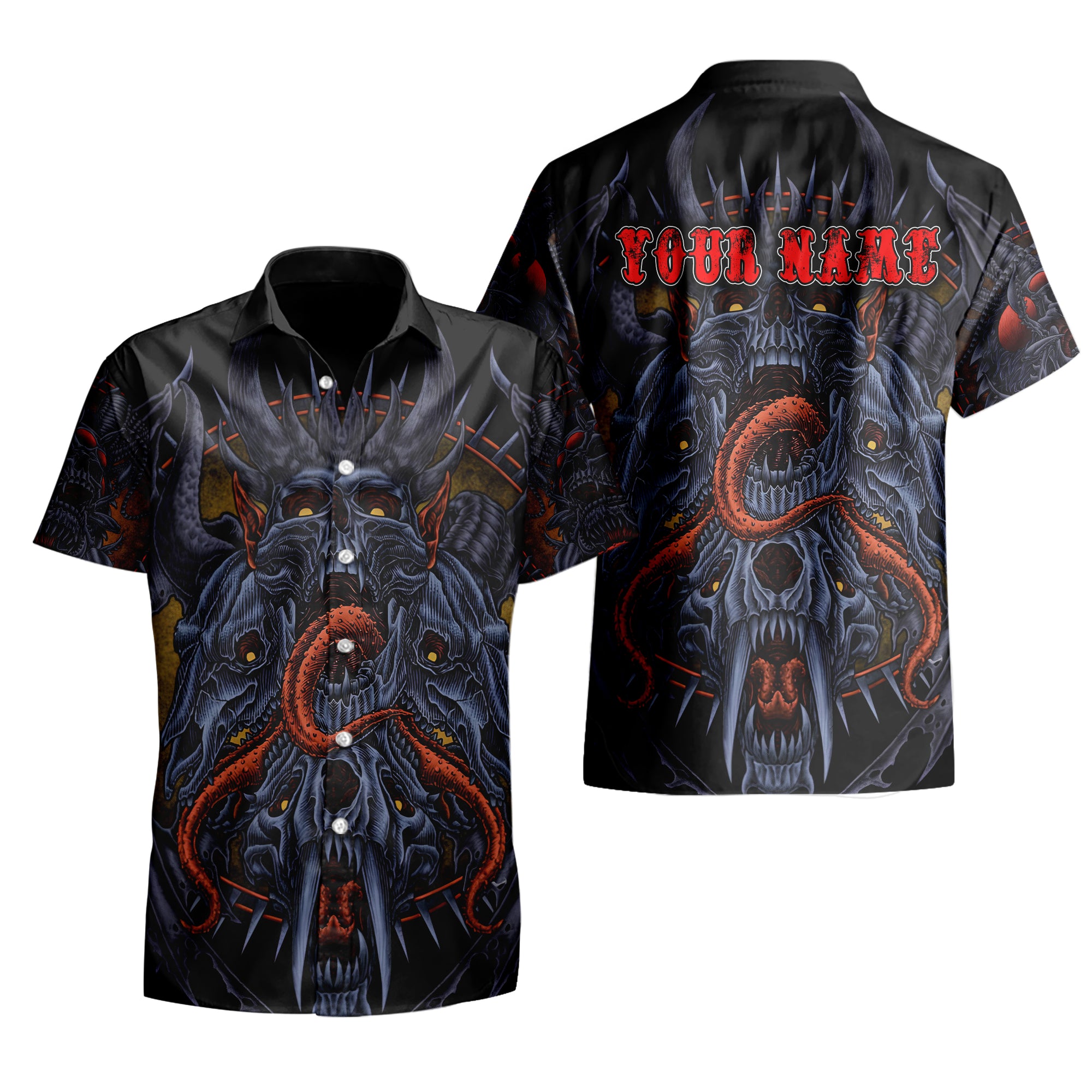 Personalised Monster Origin Design Halloween Vibes Hawaiian Shirt - TH02