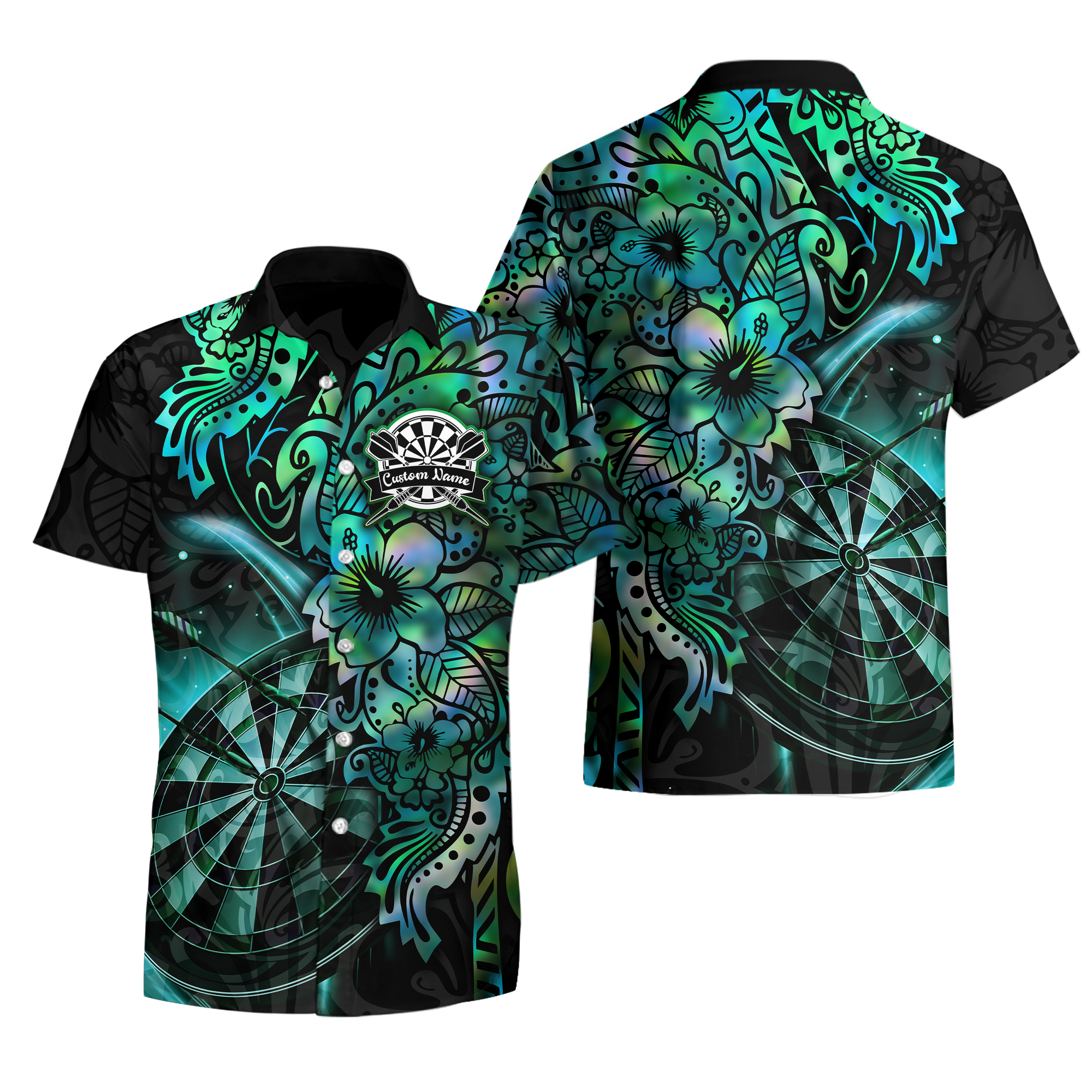 Personalised - Floral Dartstorm Hawaiian Shirt For Men/Women - TH02