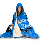 Personalized - Polynesian King Of Darts Hoodie Blanket With Blue Color For Men/Women - TH02