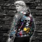 Personalised Painted Pain Design Halloween Vibes Hoodie - TH02