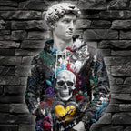 Personalised Painted Pain Design Halloween Vibes Hoodie - TH02