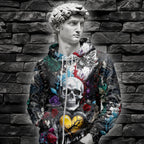 Personalised Painted Pain Design Halloween Vibes Hoodie - TH02