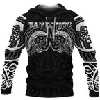 New Zealand Taumutu Maori Tattoo Hoodie Unisex
