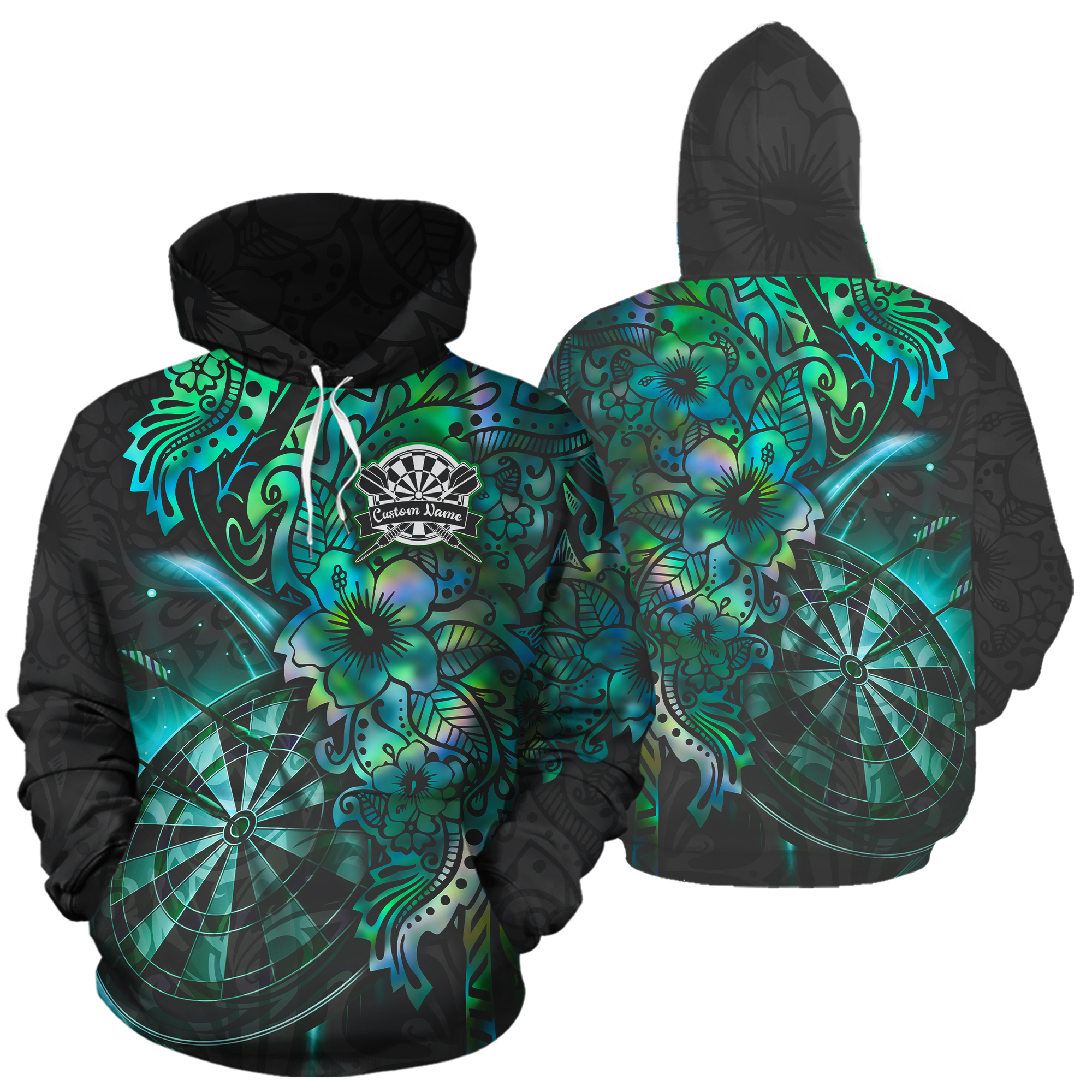 Personalised - Floral Dartstorm Hoodie For Men/Women - TH02