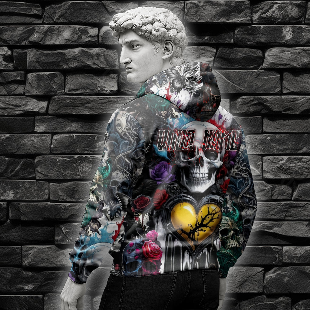 Painted Pain Design Halloween Vibes Hoodie - TH02