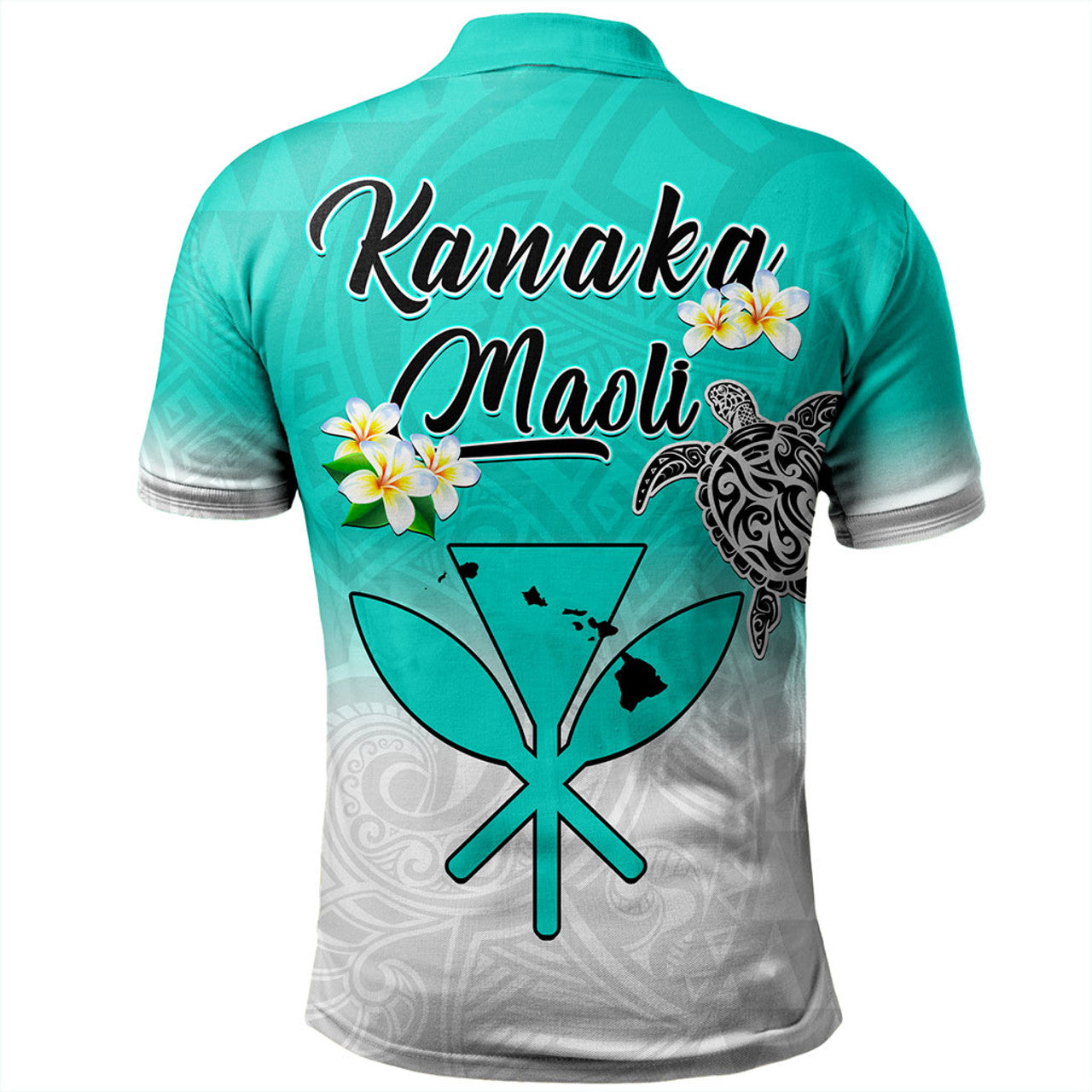Hawaii Polo Shirt Kanaka Maoli With Map Tribal Aloha - AL01