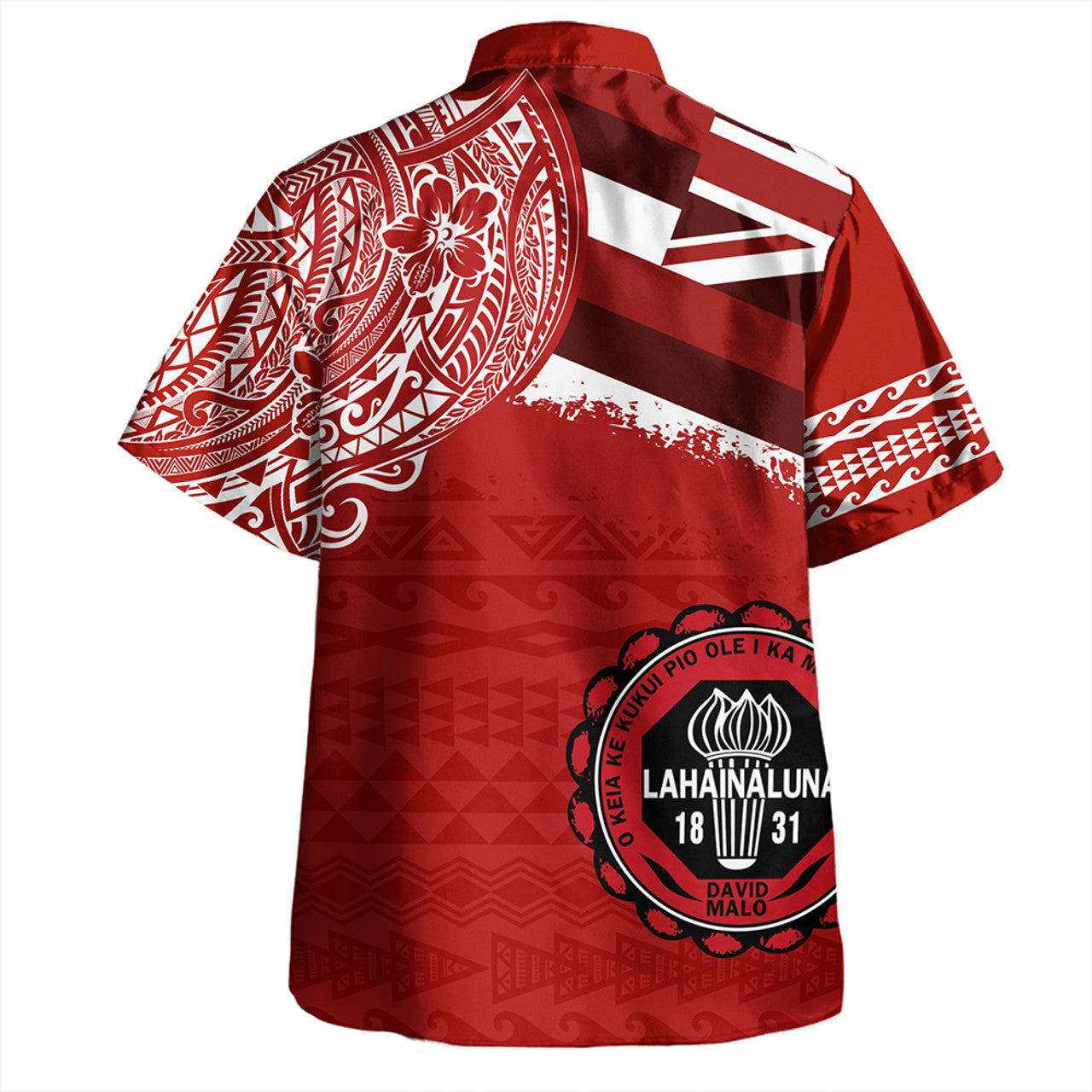 Hawaii Lahainaluna High School With Crest Style Hawaiian Shirt Unisex