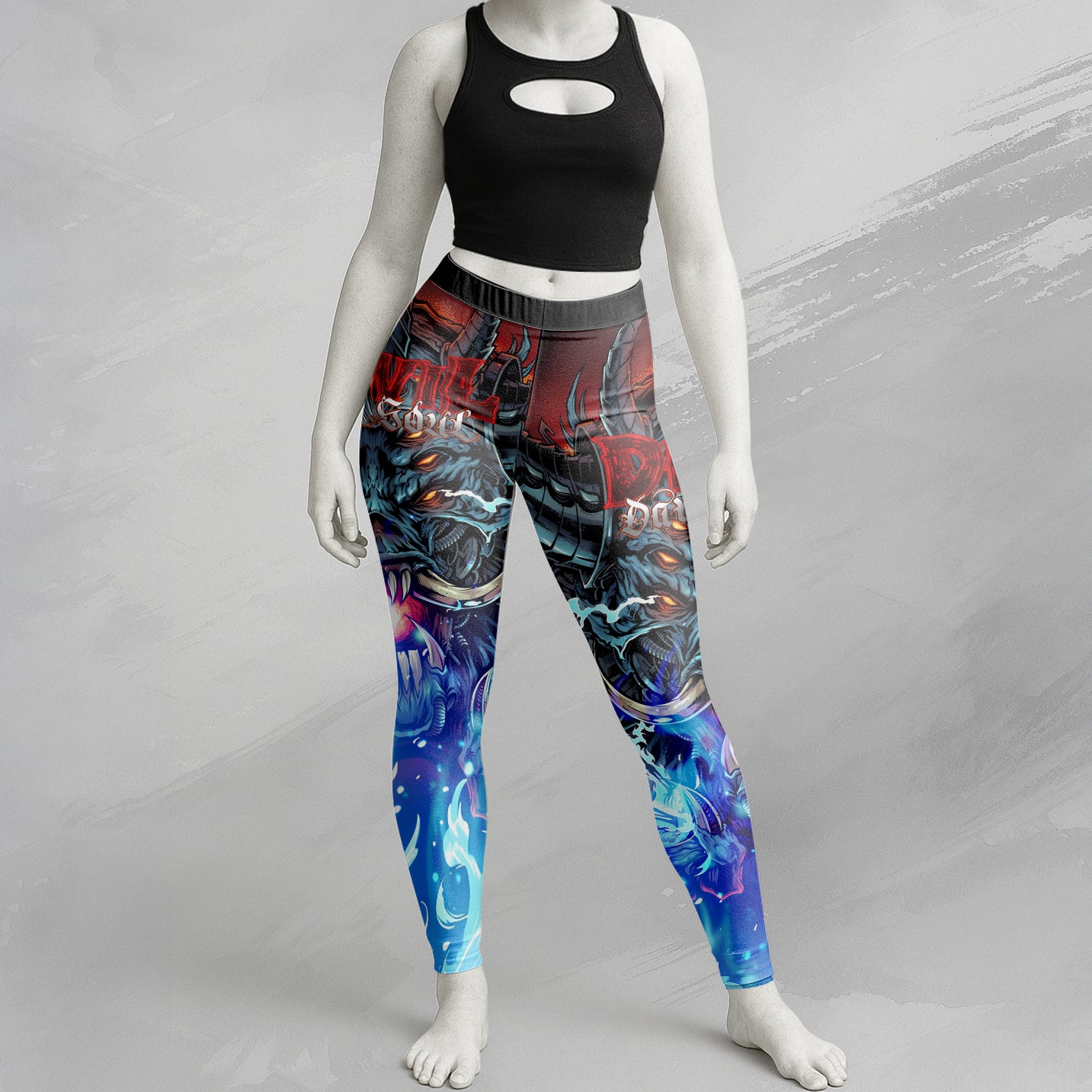 Devil Dark Soul Design Halloween Vibes Legging - TH02