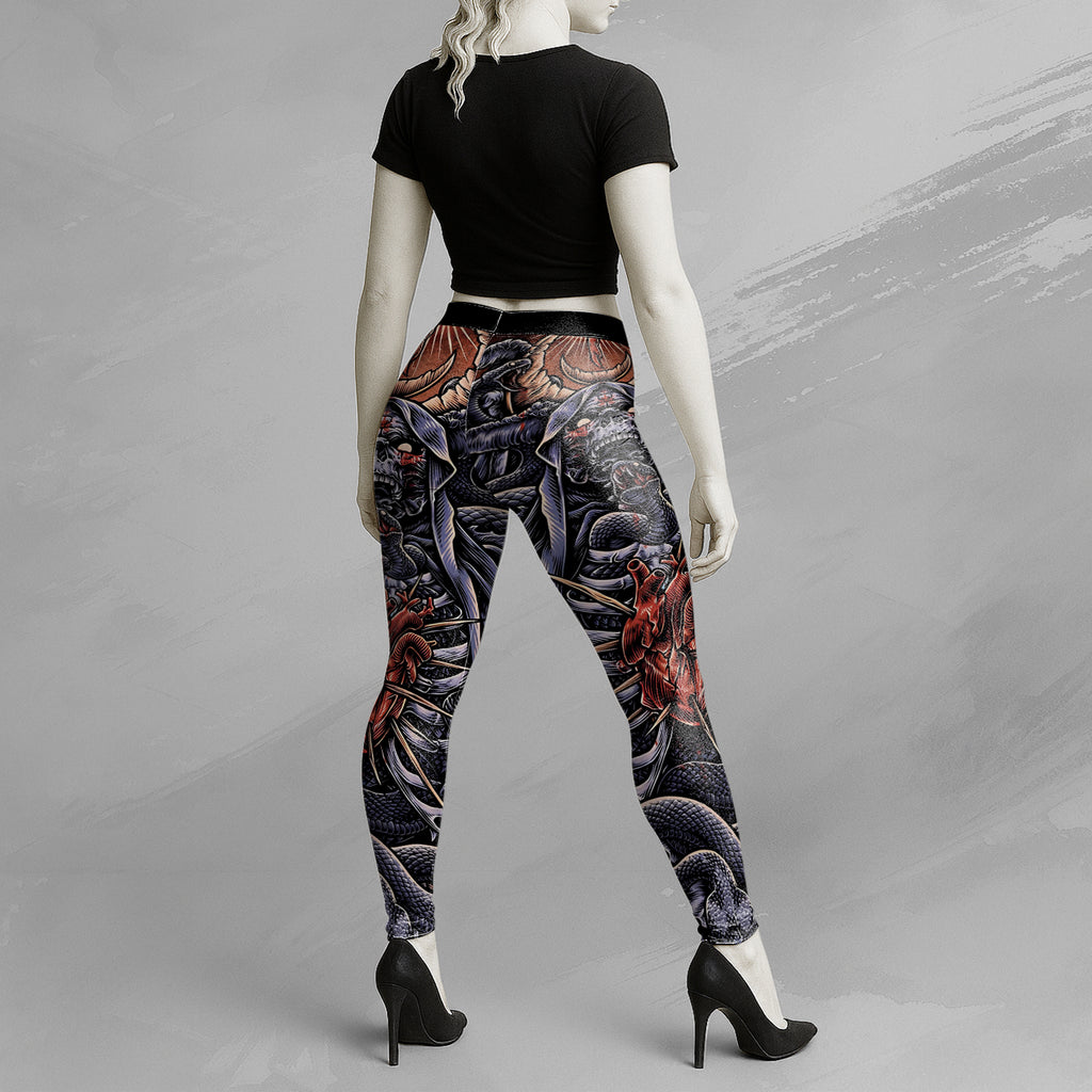 Serpent's Covenant Design Halloween Vibes Legging - TH02