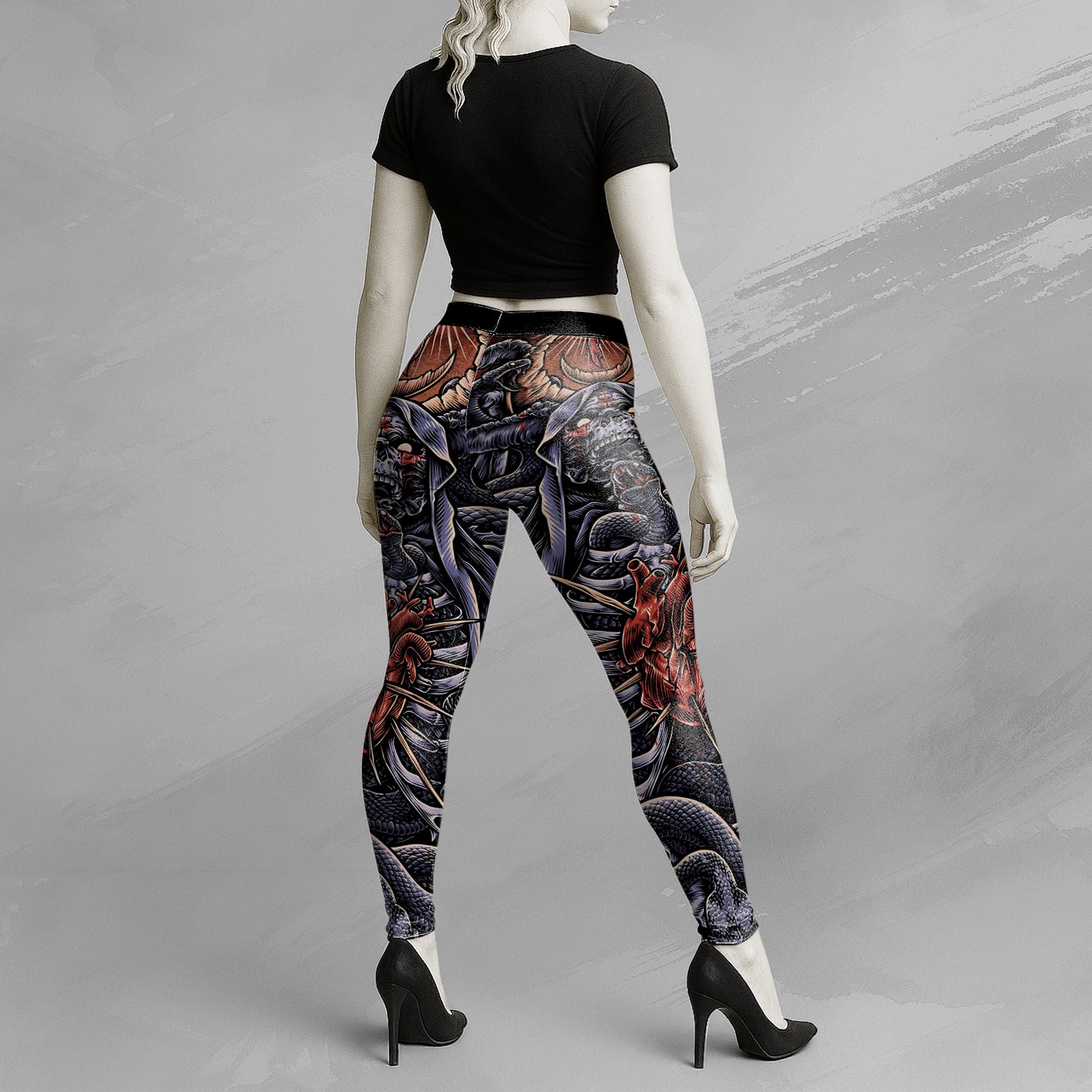 Serpent's Covenant Design Halloween Vibes Legging - TH02