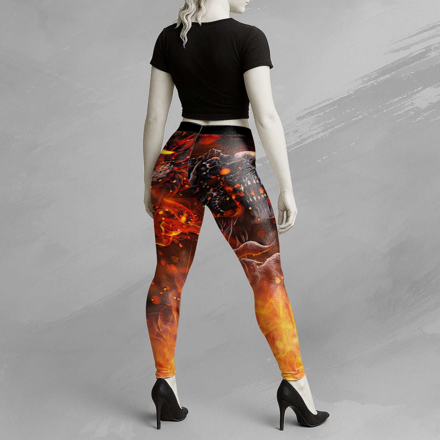 Inferno Reaper Design Halloween Vibes Legging - TH02