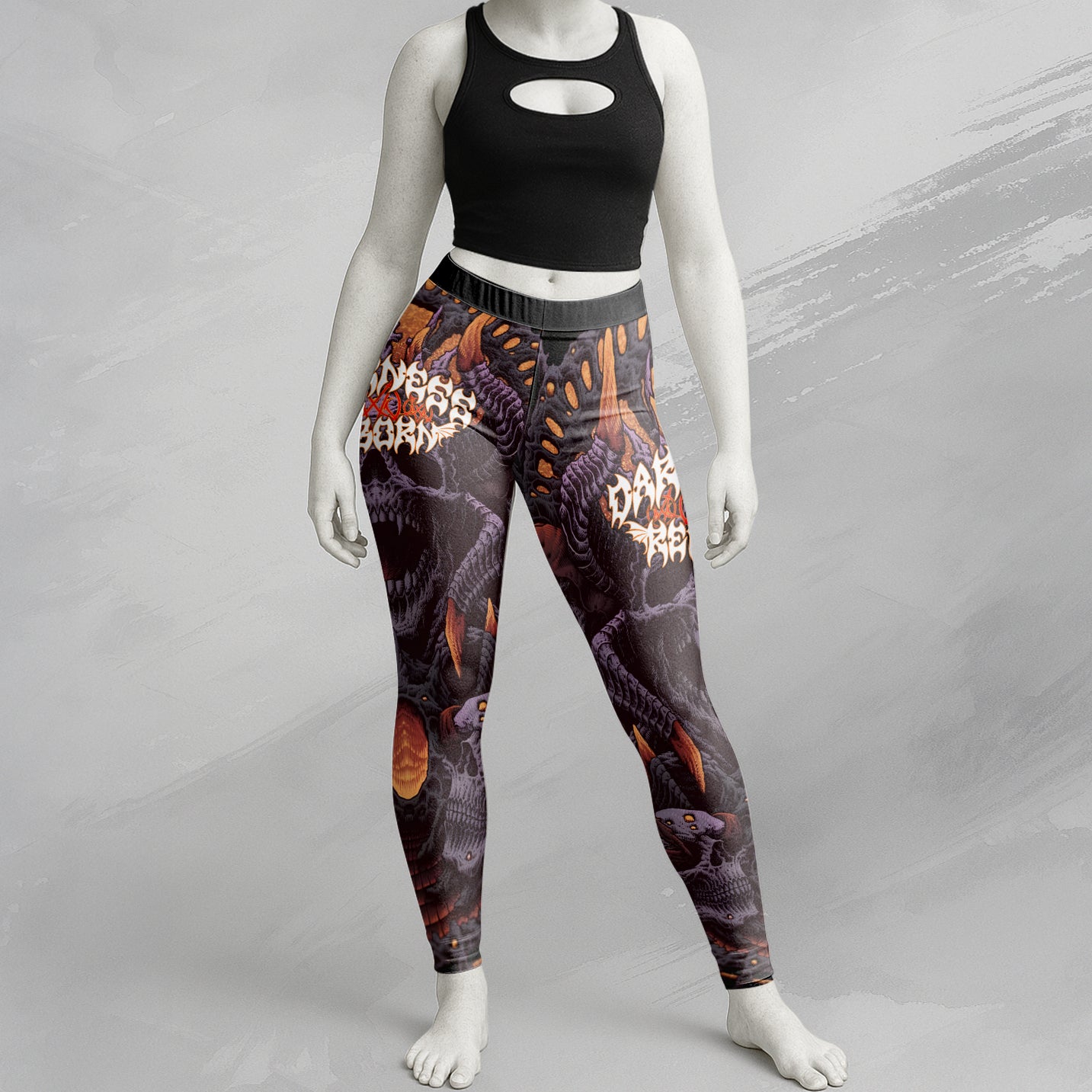 Darkness Reborn Design Halloween Vibes Legging - TH02