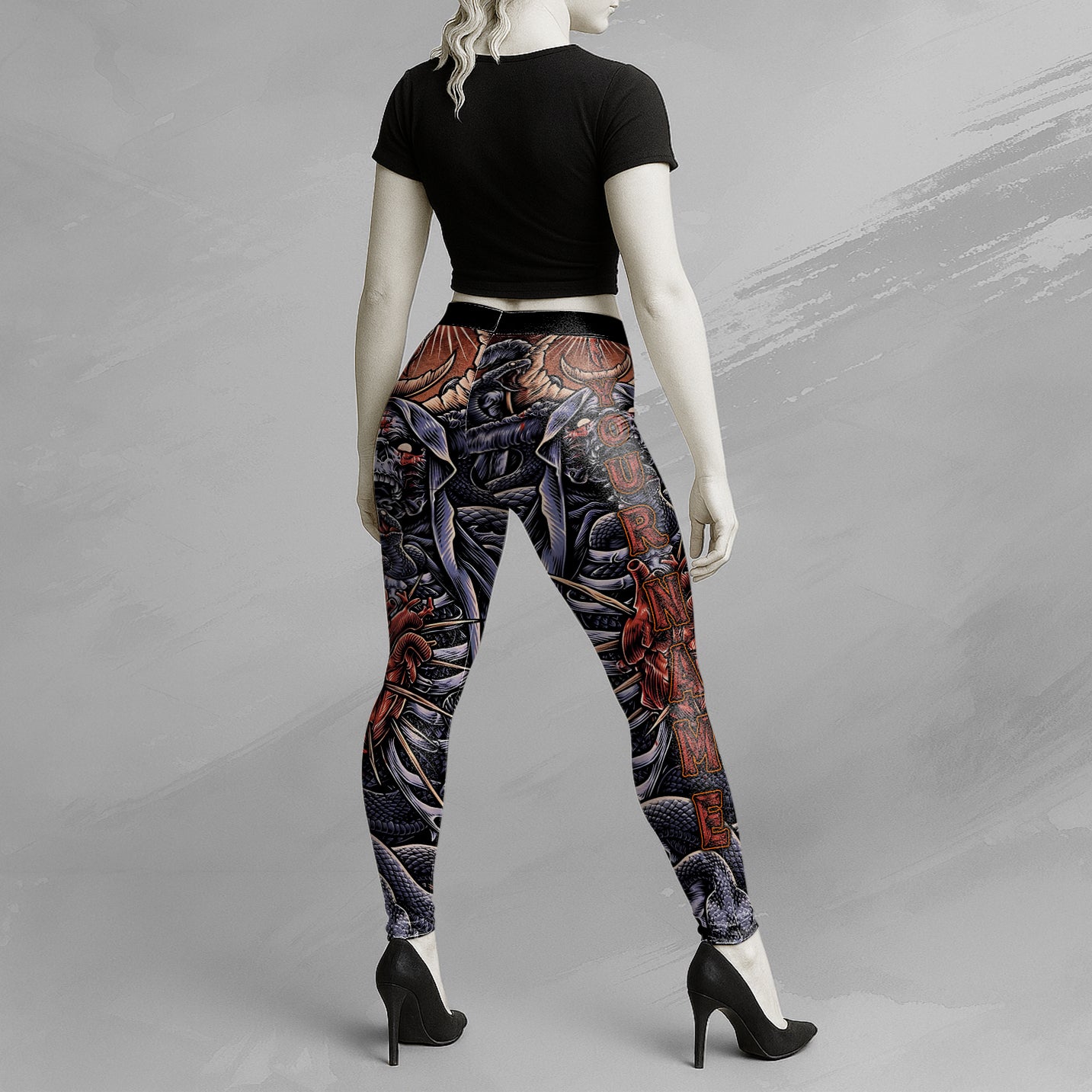Personalised Serpent's Covenant Design Halloween Vibes Legging - TH02