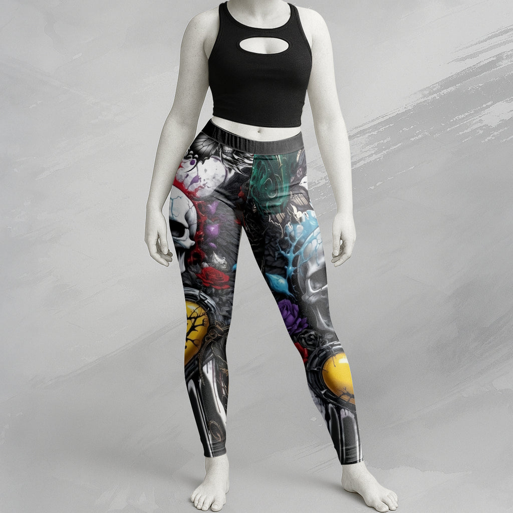 Painted Pain Design Halloween Vibes Legging - TH02
