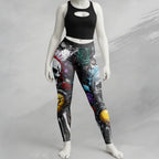 Painted Pain Design Halloween Vibes Legging - TH02