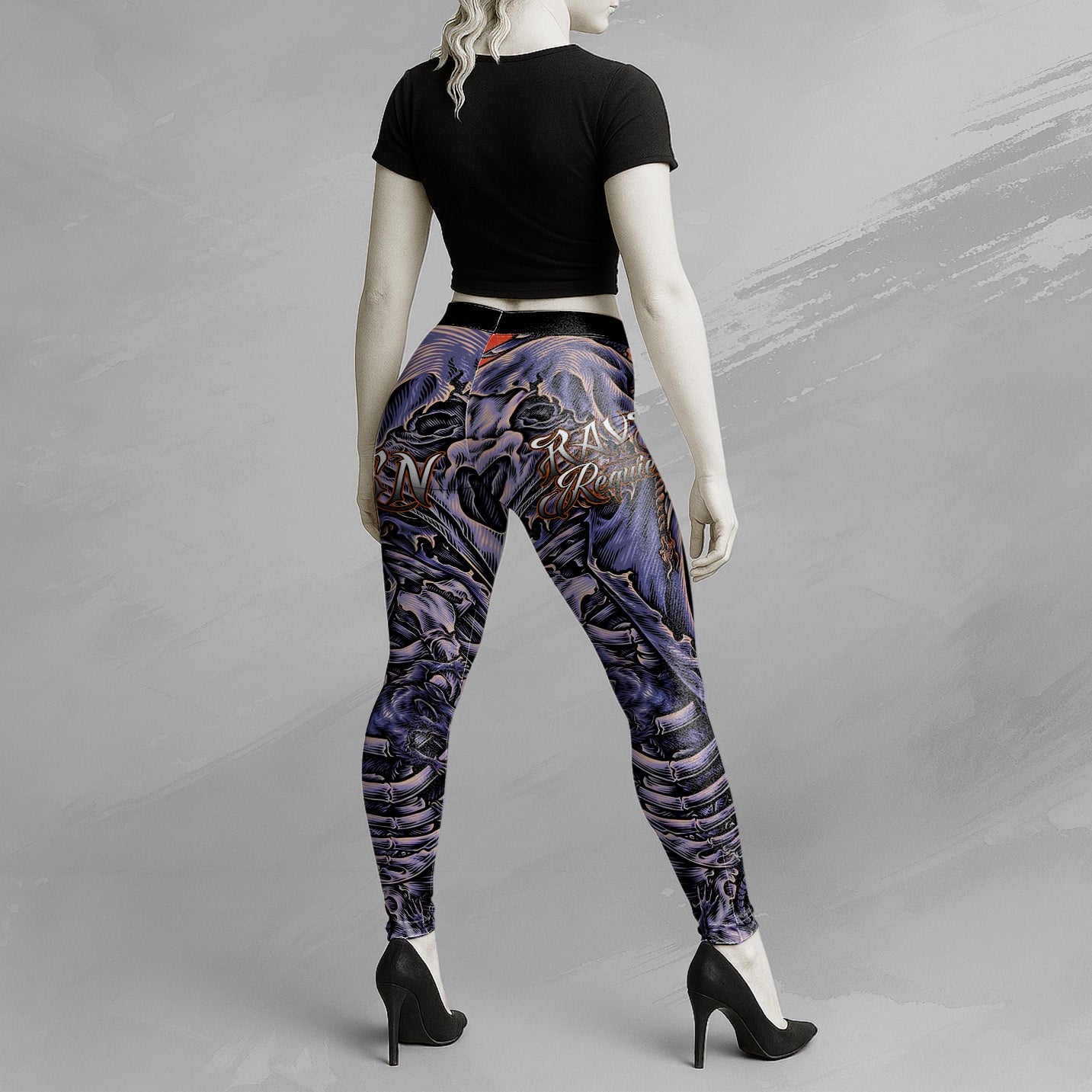 Raven Requiem Design Halloween Vibes Legging - TH02