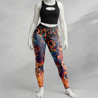 Personalised Cerberus Flame Design Halloween Vibes Legging - TH02