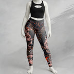 Personalised Fallen Angel Design Halloween Vibes Legging - TH02