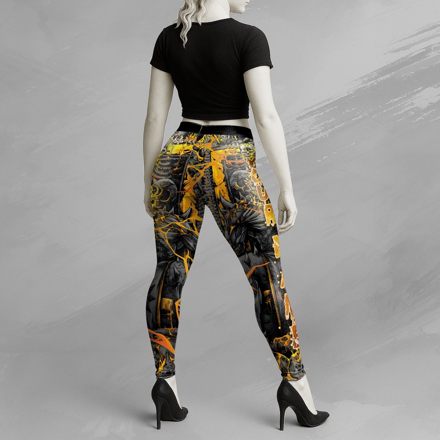 Personalised Dark Overlord Design Halloween Vibes Legging - TH02