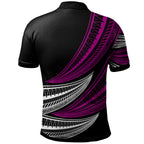 Tonga Custom Personalised Polo Shirt - Wave Pattern Alternating - AL01