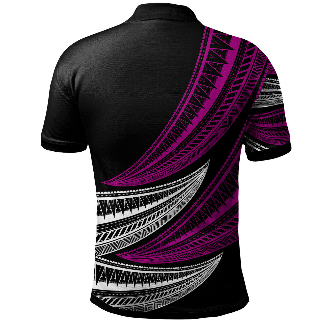 Tonga Custom Personalised Polo Shirt - Wave Pattern Alternating - AL01