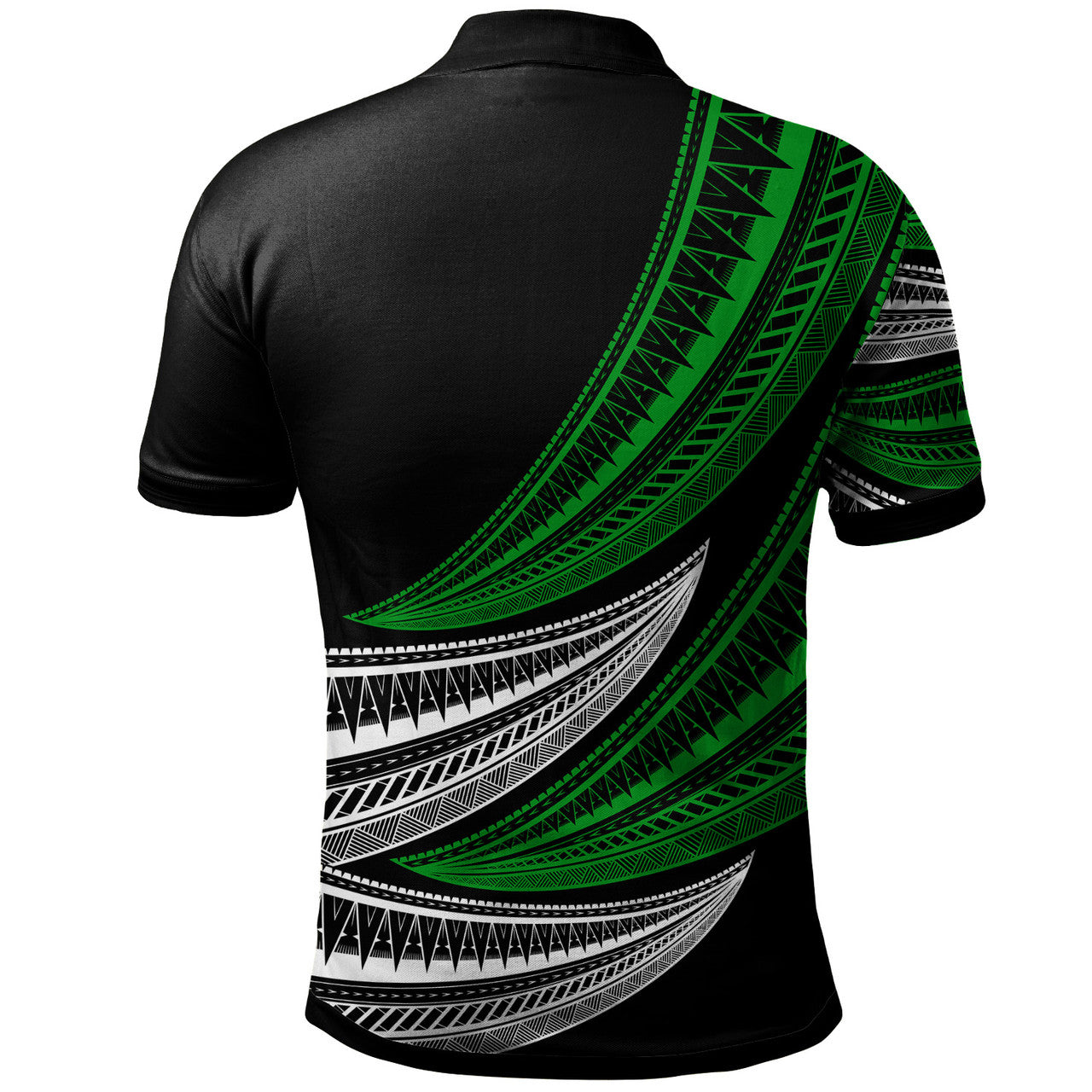 Tonga Custom Personalised Polo Shirt - Wave Pattern Alternating - AL01