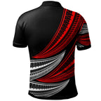 Tonga Custom Personalised Polo Shirt - Wave Pattern Alternating - AL01