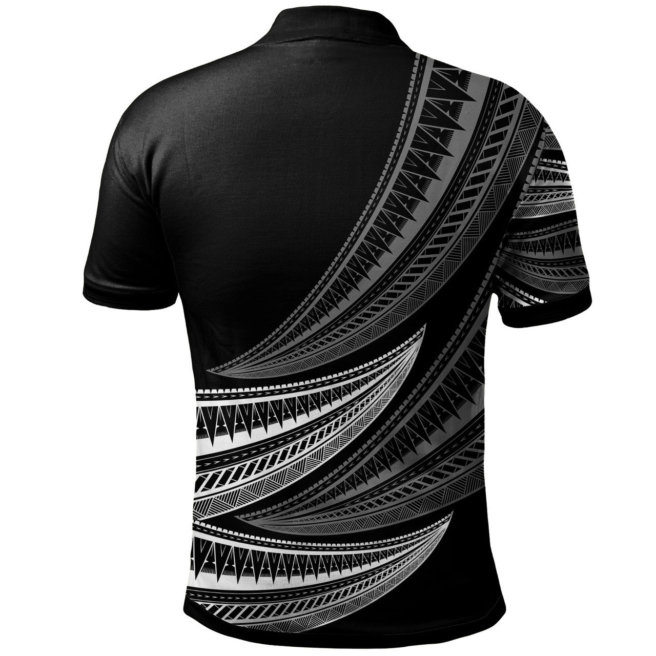 Tonga Custom Personalised Polo Shirt - Wave Pattern Alternating - AL01