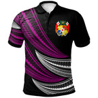 Tonga Custom Personalised Polo Shirt - Wave Pattern Alternating - AL01