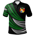 Tonga Custom Personalised Polo Shirt - Wave Pattern Alternating - AL01