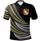 Tonga Custom Personalised Polo Shirt - Wave Pattern Alternating - AL01