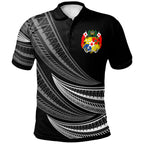 Tonga Custom Personalised Polo Shirt - Wave Pattern Alternating - AL01